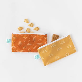 Reusable Snack Bag, Small 2-Pack: Sunshine and Grounded - Bumkins