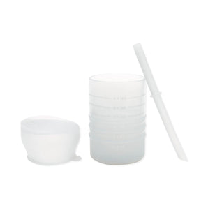 Silicone Straw Cup with Lid: Gray - Bumkins