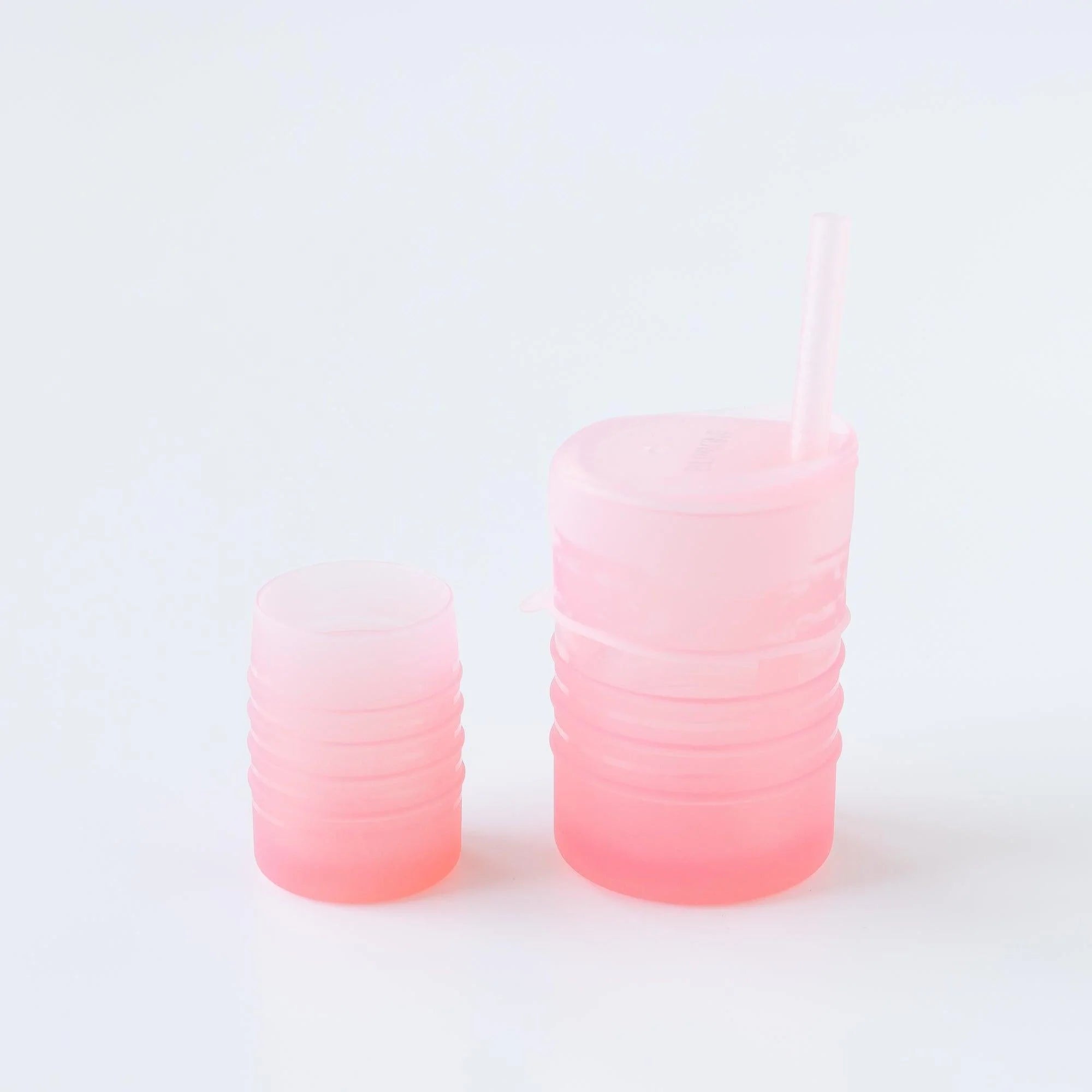 Silicone Toddler Training Cup w/ Straw + Leak-Resistant Lid | Bumkins