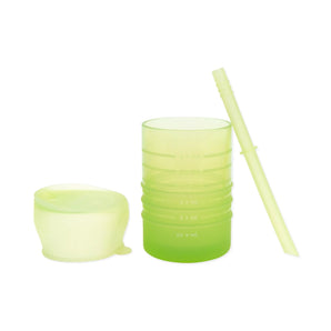 Silicone Straw Cup with Lid: Sage - Bumkins