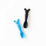 Silicone Dipping Spoons: Mickey Mouse (Black and Blue) - Bumkins