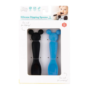 Silicone Dipping Spoons: Mickey Mouse (Black and Blue) - Bumkins