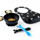 Silicone Dipping Spoons: Mickey Mouse (Black and Blue) - Bumkins