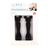 Silicone Dipping Spoons: Mickey Mouse (Classic Black) - Bumkins