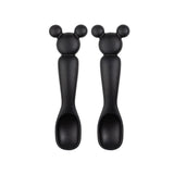 Silicone Dipping Spoons: Mickey Mouse (Classic Black) - Bumkins