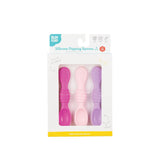 The Bumkins Lollipop pack includes 3 silicone dipping spoons in pink & purple, perfect for toddler self-feeding.