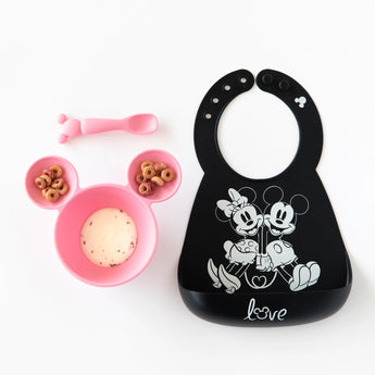 Silicone Bib: Mickey + Minnie Mouse - Bumkins