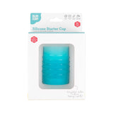 Bumkins Silicone Starter Cup: Blue for 4+ months, perfect for open cup drinking.