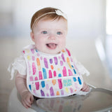 Starter Bib 2 Pack: Watercolor & Brush Strokes - Bumkins