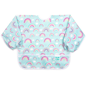 Sleeved Bib: Rainbows - Bumkins