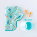 Sleeved Bib: Ocean Life - Bumkins