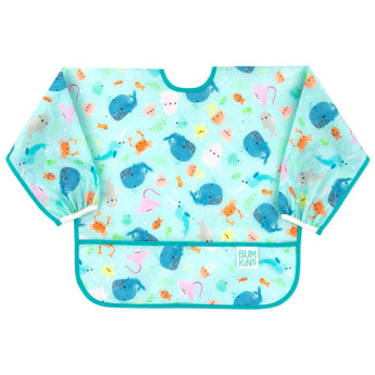 Sleeved Bib: Ocean Life - Bumkins