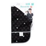 Sleeved Bib: Mickey Mouse Icon Black + White - Bumkins