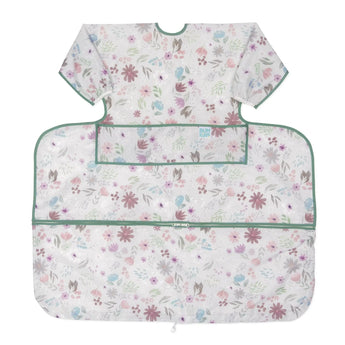 Tray Mate Sleeved Bib: Floral - Bumkins