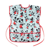 Bumkins Mickey Mouse Classic smock: Short-sleeved, waterproof, red trim with Mickey in various poses.