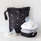 Wet Bag: Mickey Mouse Icon Black + White - Bumkins